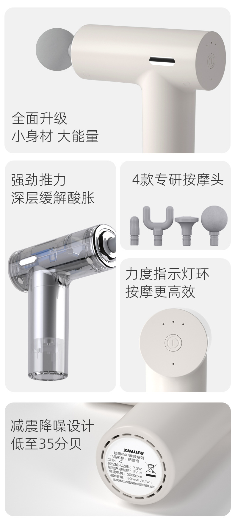 Mini professional muscle massage fascia gun
