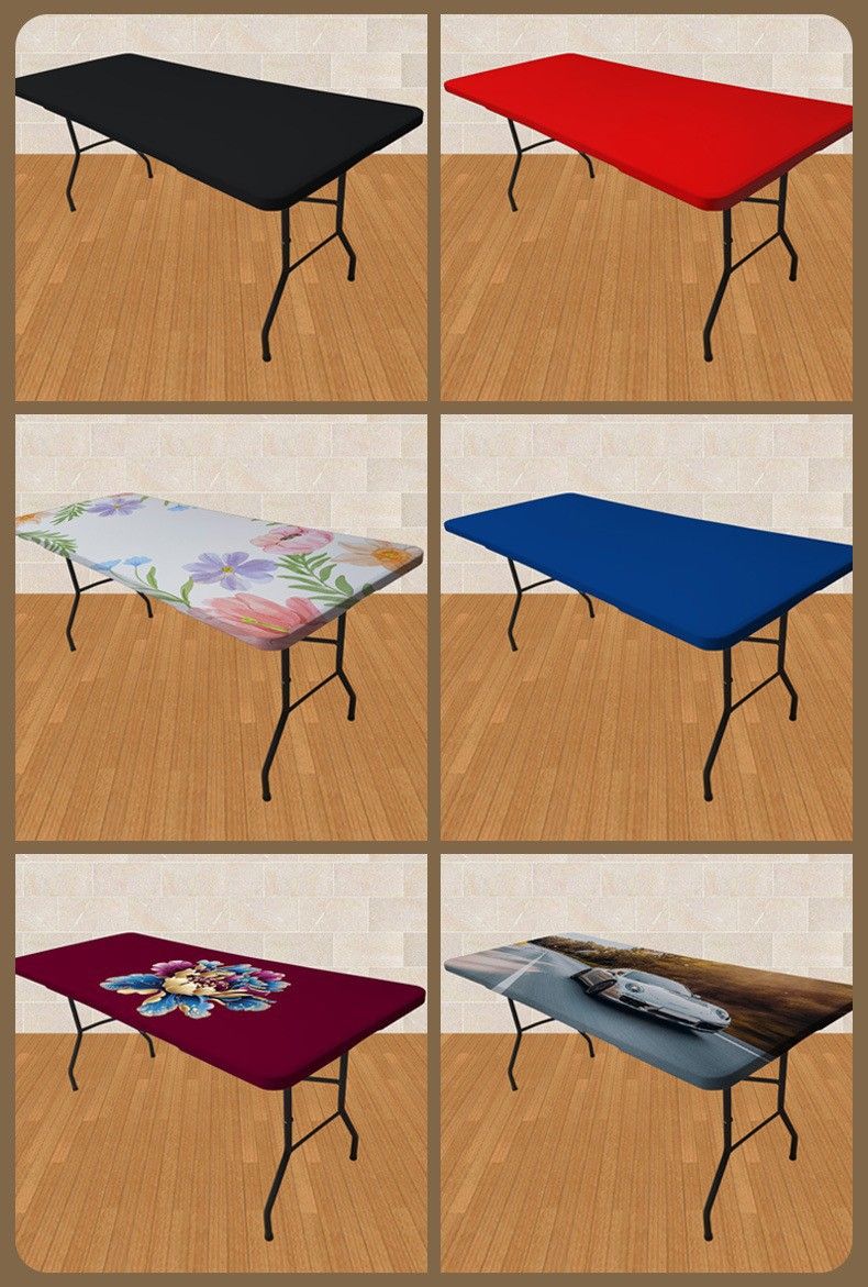 Streç masa örtüsü masaüstü koruyucu kapak açık parti kamp masa örtüsü sınır ötesi sahne bezi düz renk süt ipek masa örtüsü