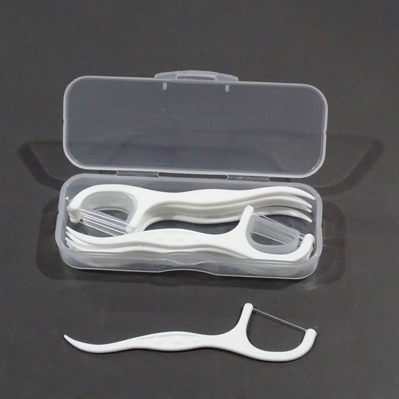 Diş ipi çubukları, 10 parça, taşınabilir set