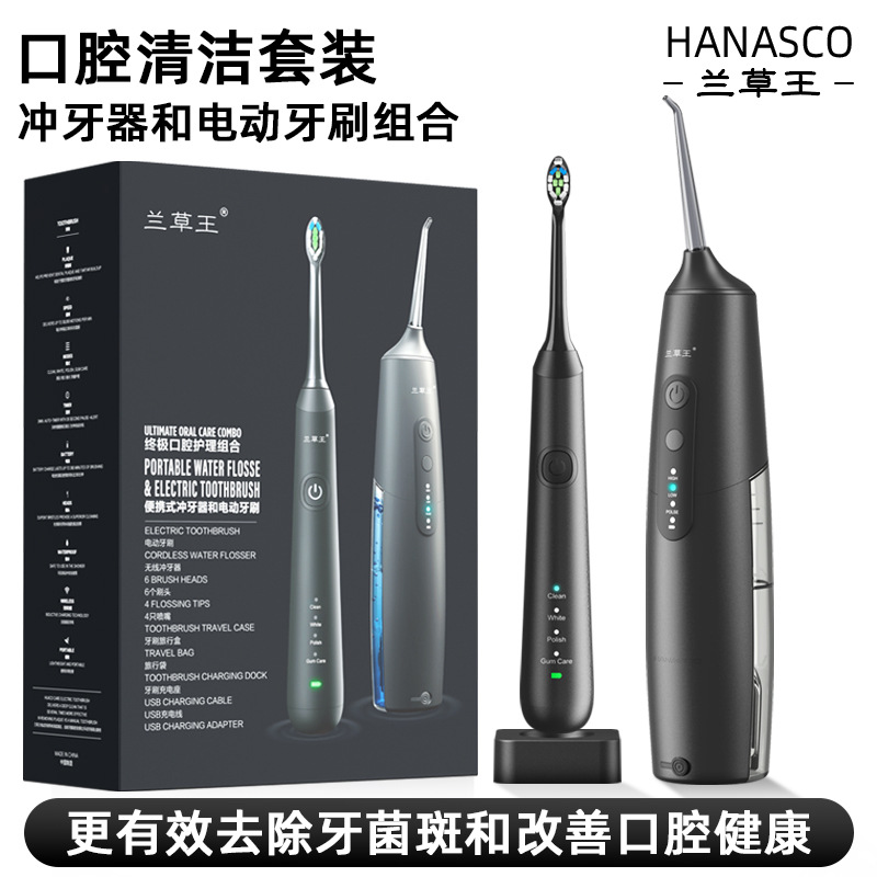Electric oral irrigator portable set