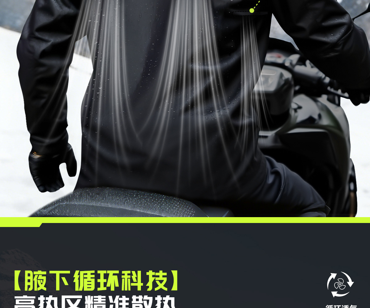 Motorrad-Regenanzug zweiteilig mit Regenhose