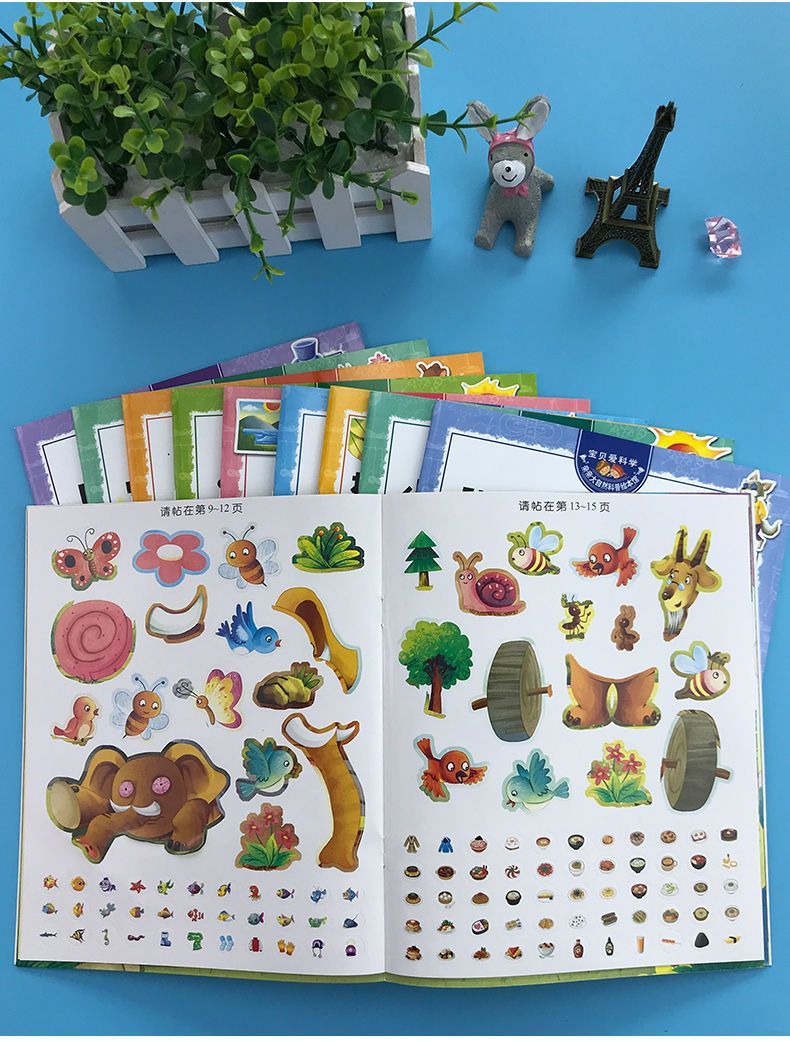 Baby Educational Sticker Book Ages 2-3-6 - Intelligence Development