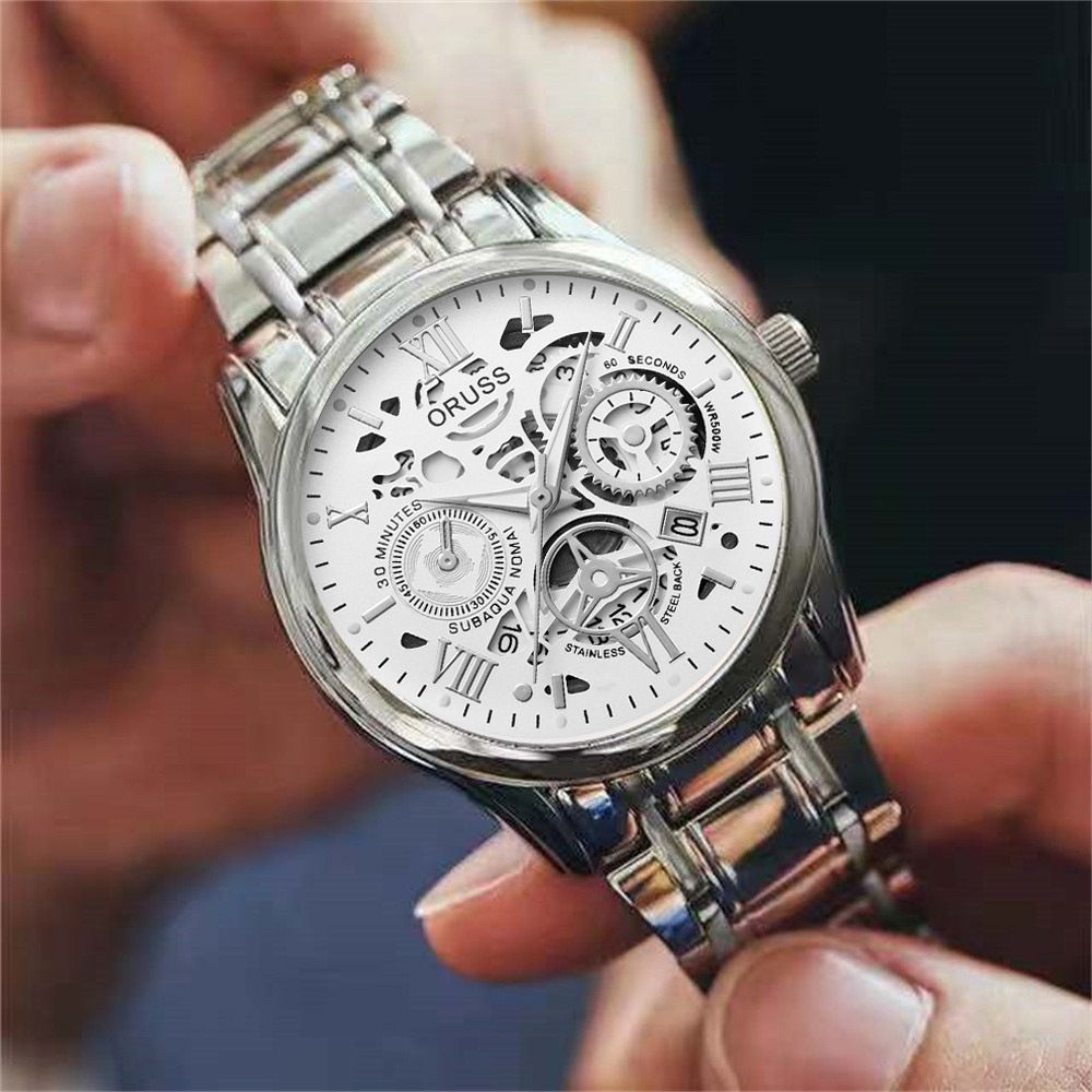 Men's quartz watch, business style, fully automatic
