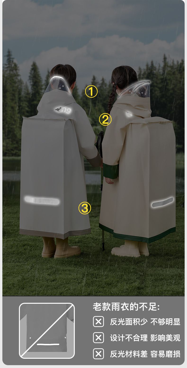 Kinder-Regenmäntel und Regenschuhe Set unisex