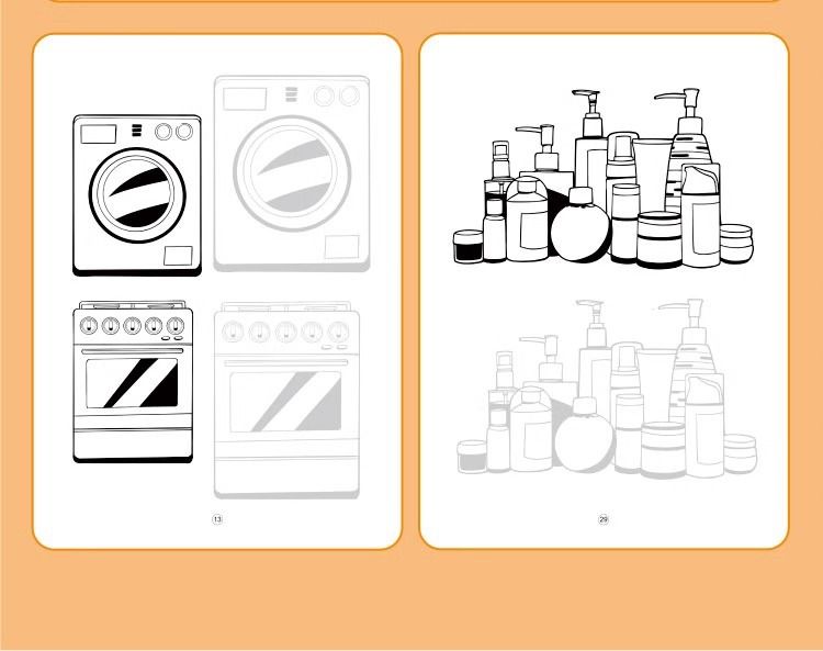 Children's Drawing Tracing Book Basic Sketches