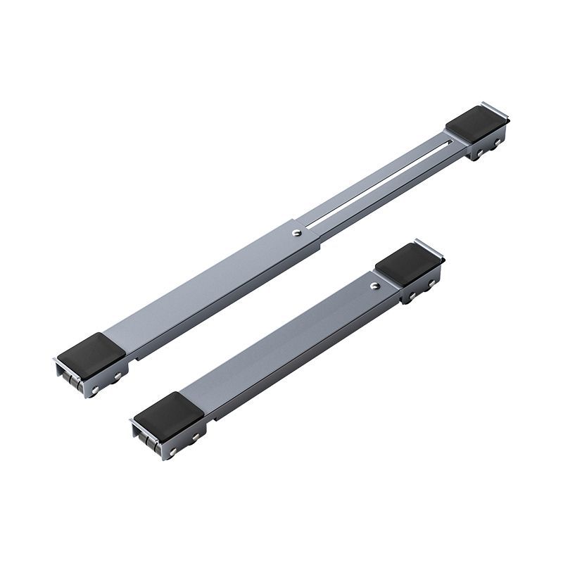 Washing machine and refrigerator base stand with swivel casters, anti-vibration pads, adju