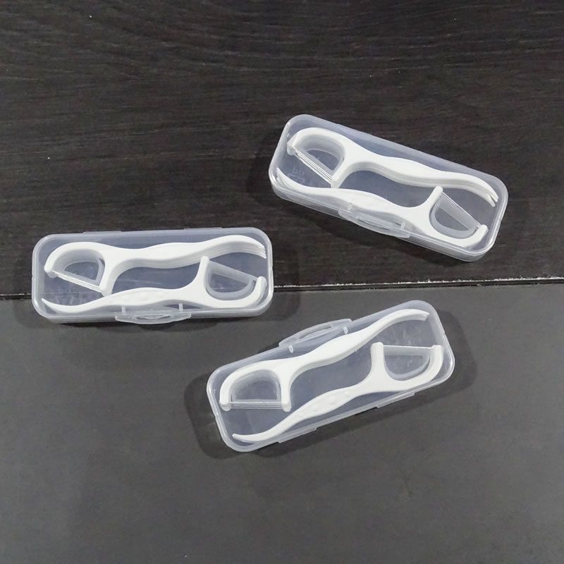 Diş ipi çubukları, 10 parça, taşınabilir set