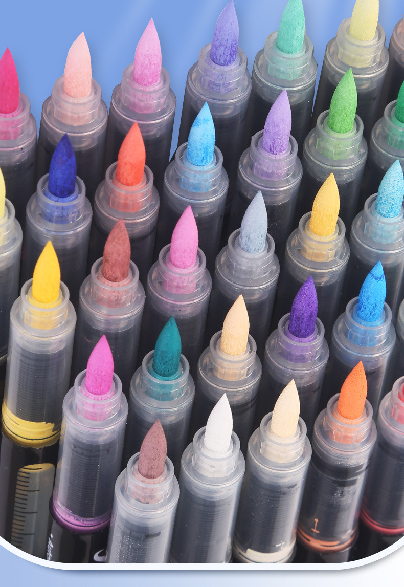 Cross-border bestselling mini liquid acrylic marker pens with soft tips, blendable, student art painting DIY set