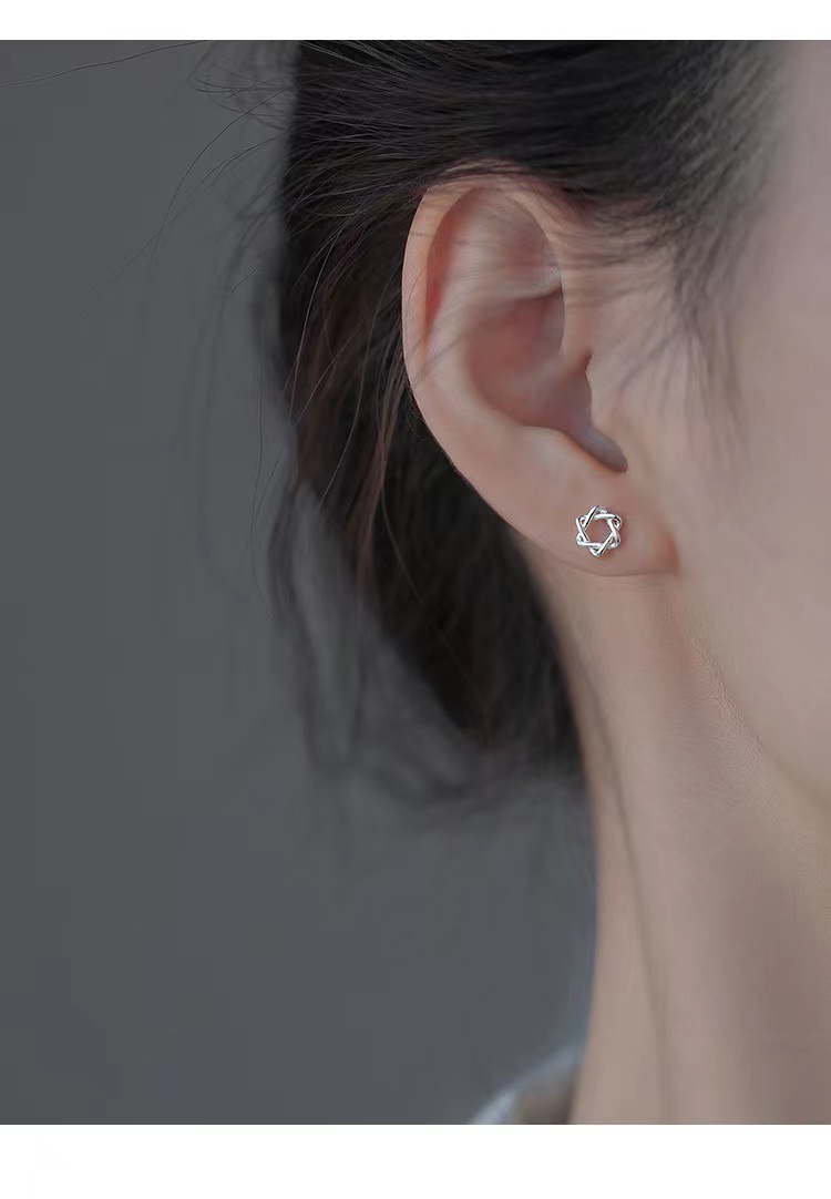 S999 Silberohrstecker minimalistisches Design