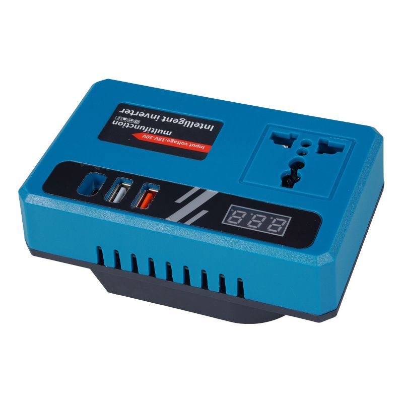 18V-21V lityum pil inverteri 220V AC ve 5V USB çıkışlı