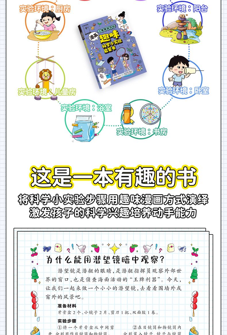 Children's science experiments 4-15 years, physics and chemistry