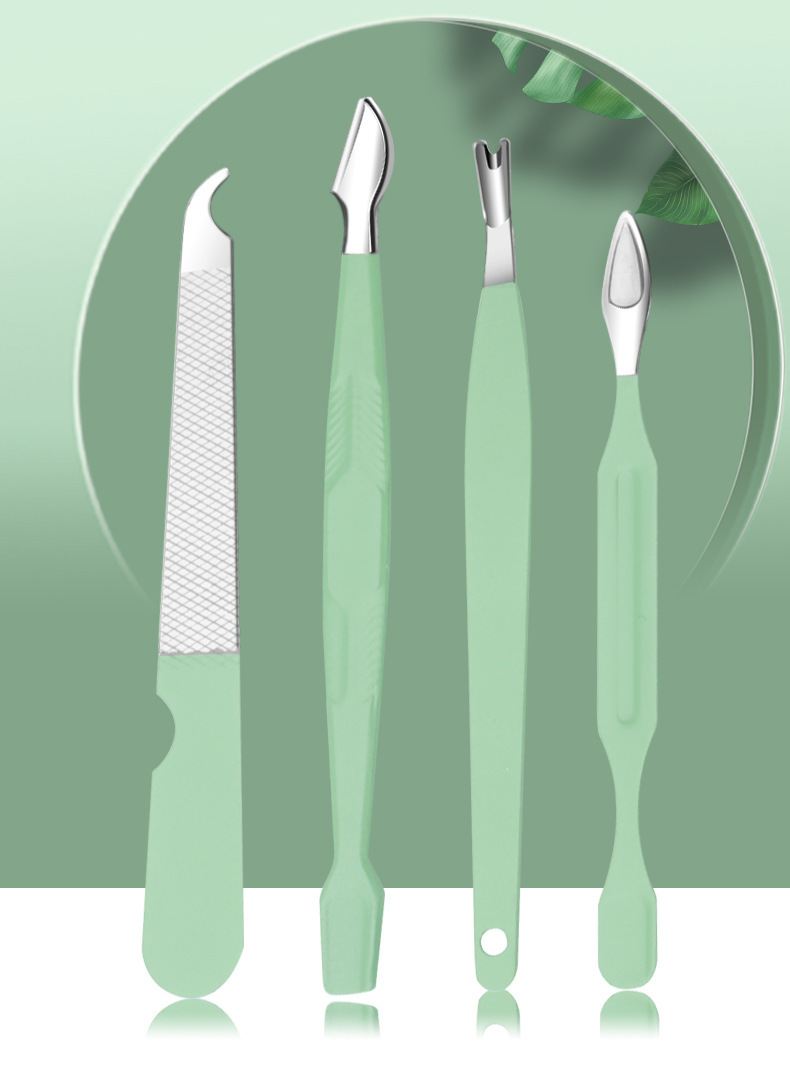 Nagelknipser-Set grün, 16-teilig