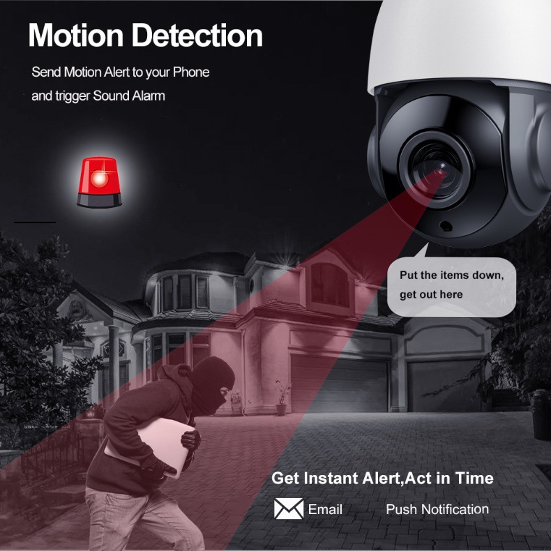 POE 8MP zoom IP PTZ CCTV kamera, dış mekan, HD kızılötesi gece görüşü