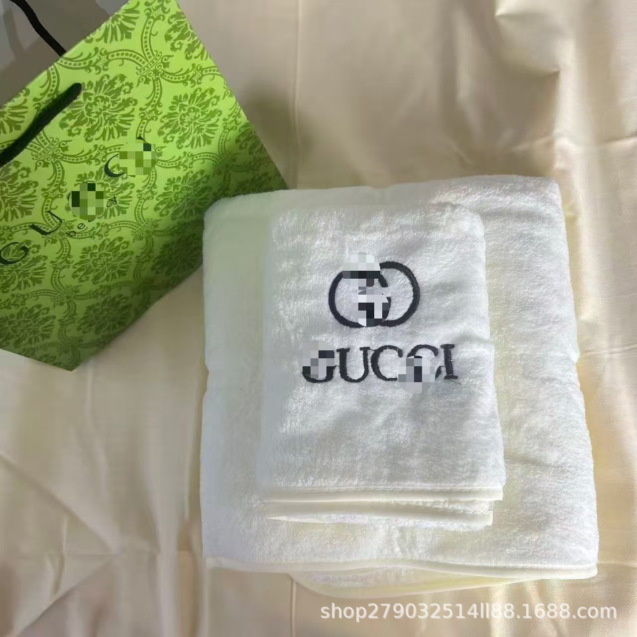 Badetuch-Set 2-teilig, Korallenrot, saugfähig