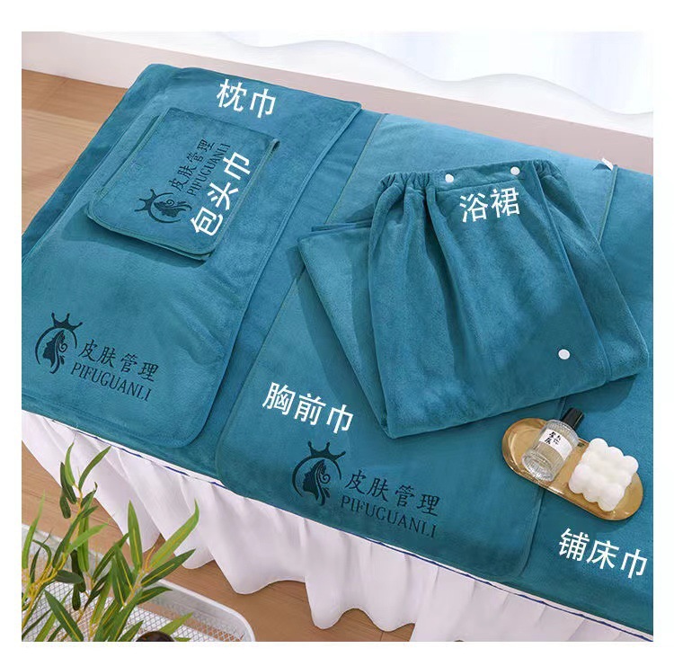 Bath towel set 3-piece, 300g cotton, non-shedding