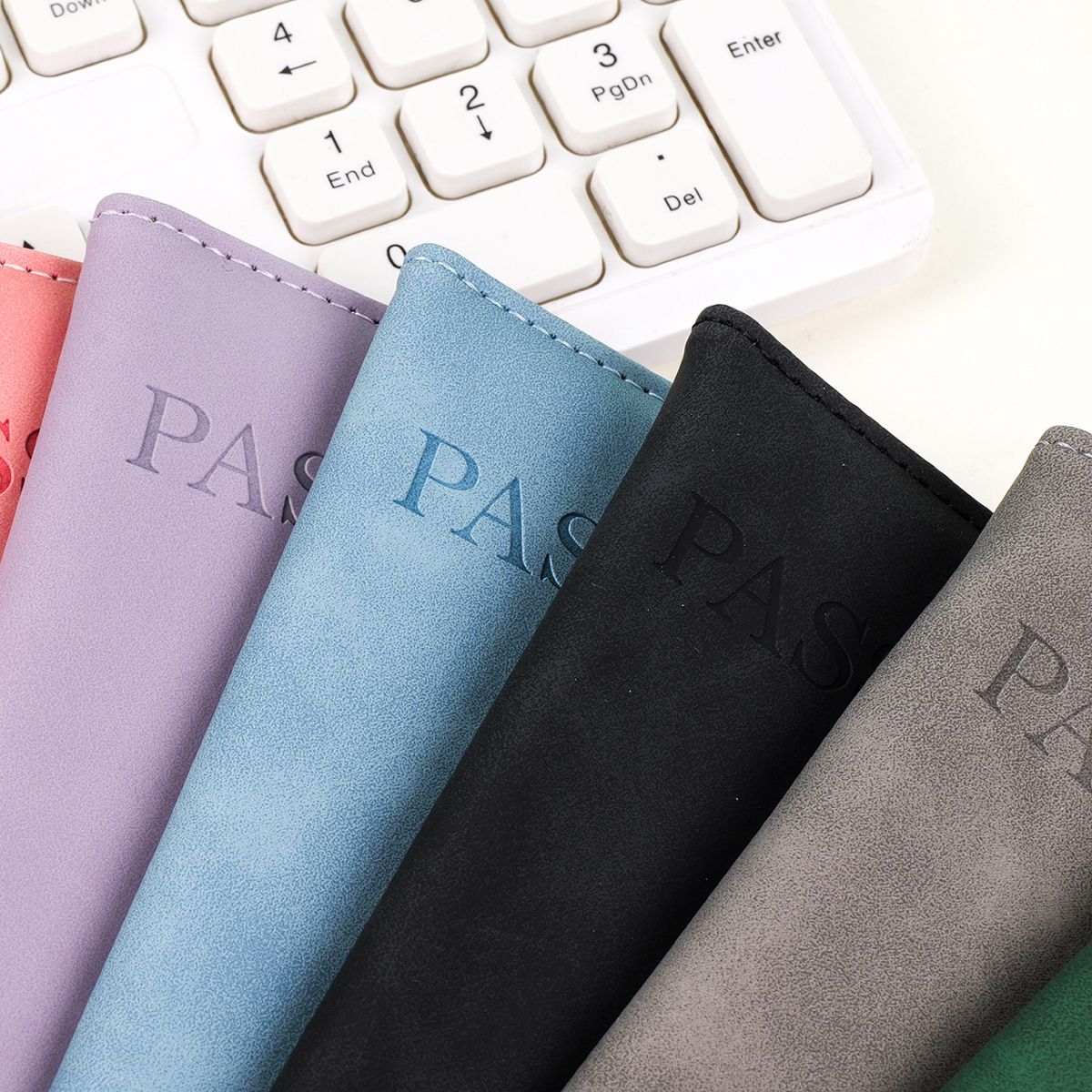 PU leather passport protective case, large capacity