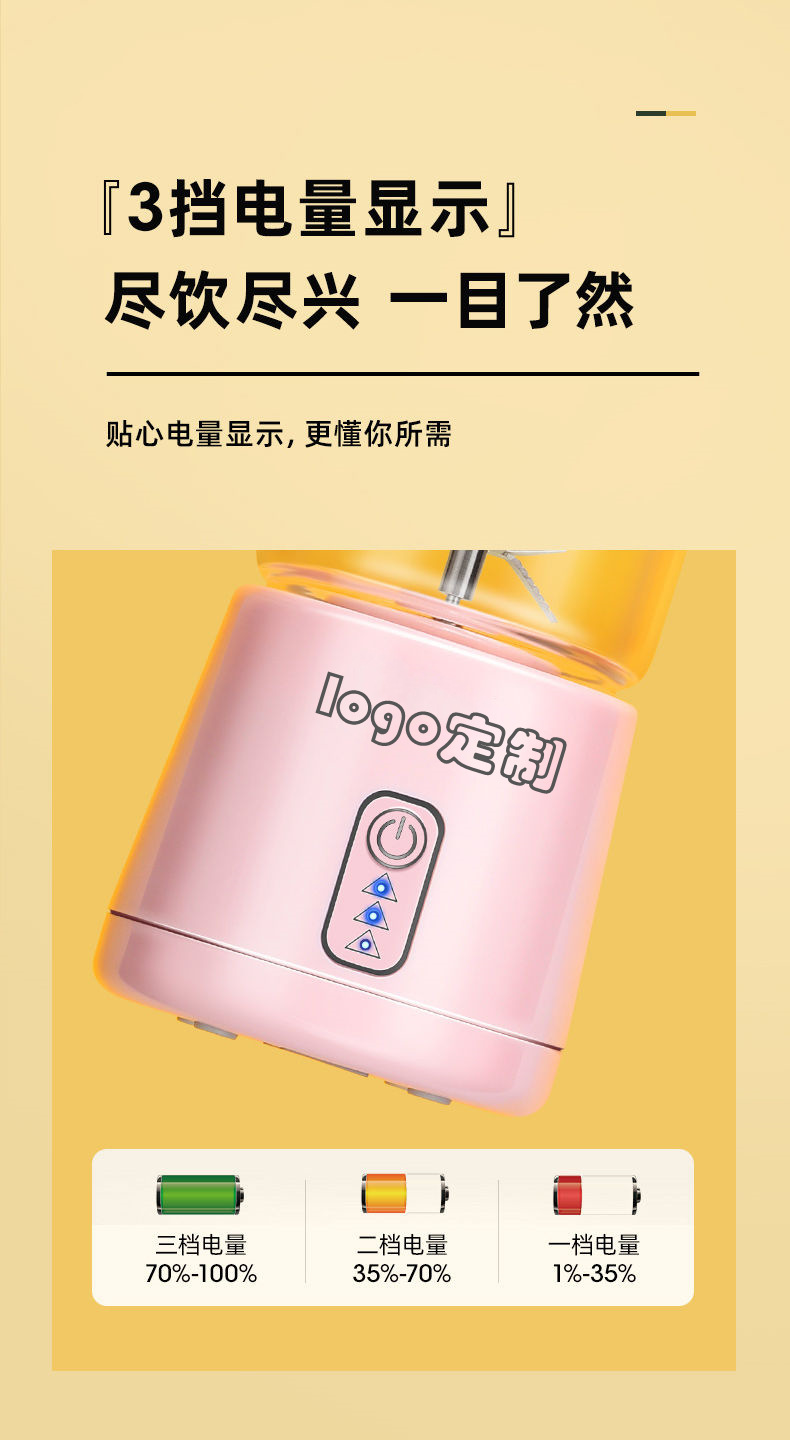 Tragbarer Mini-Entsafter, USB-Ladung