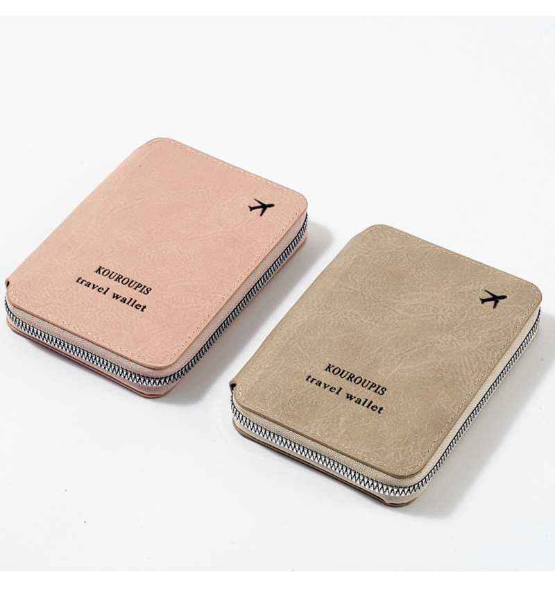 RFID passport holder with travel document storage