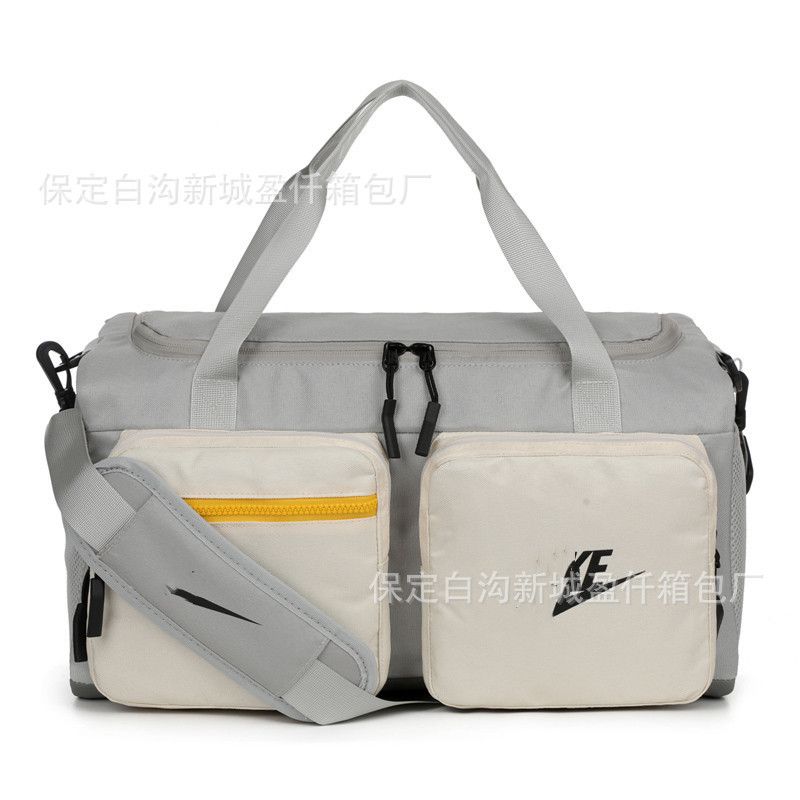 Farbblock-Reisetasche mit Nassfach-Trennung