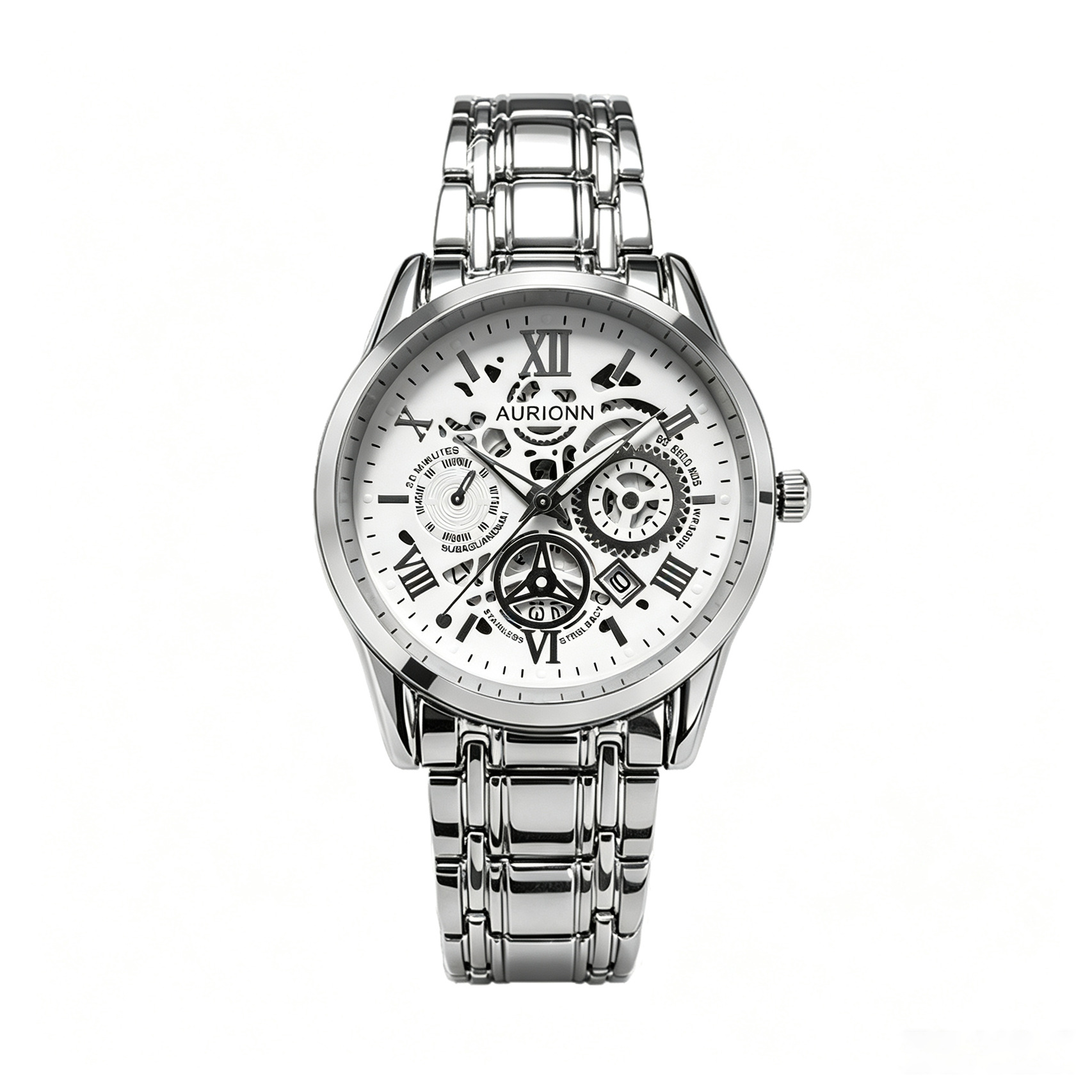 Men's Quartz Watch Silicone Strap Sports Style Waterproof