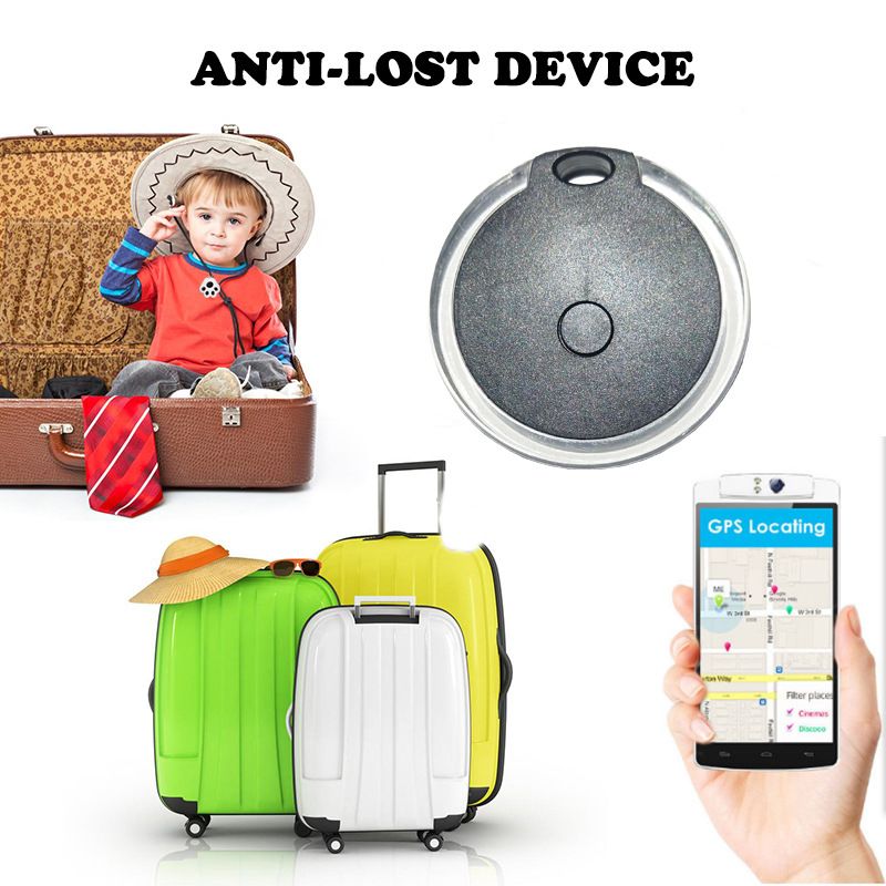 Kristal yuvarlak Bluetooth anti-kayıp cihazı, iki yönlü bulucu