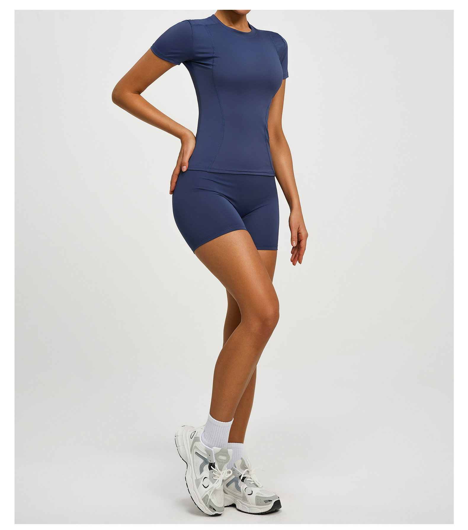 Yoga-Top, Kurzarm, feuchtigkeitsableitend, Sportfitness
