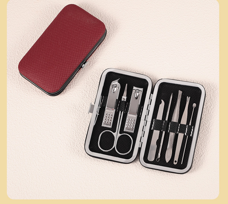 Manicure nail care tool set nail clipper multi-color