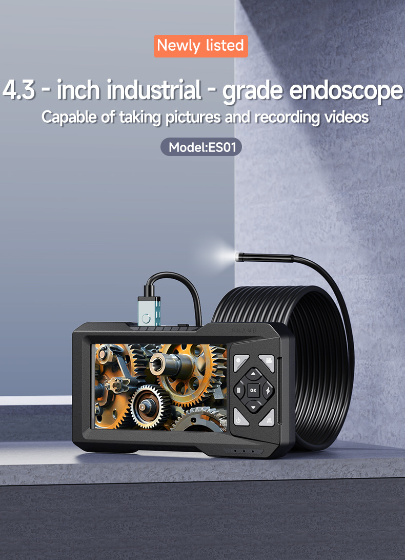 Endoscope 5.5mm, digital, HD camera with display