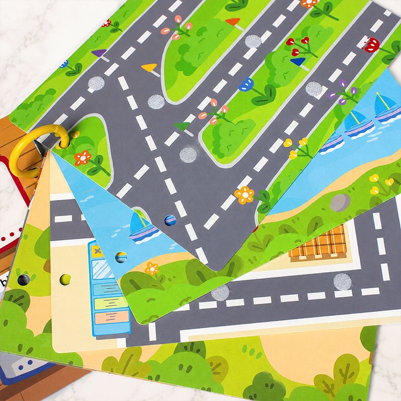 Sessiz kitap DIY yapıştırmalı erken öğrenme oyuncağı mantık gelişimi için