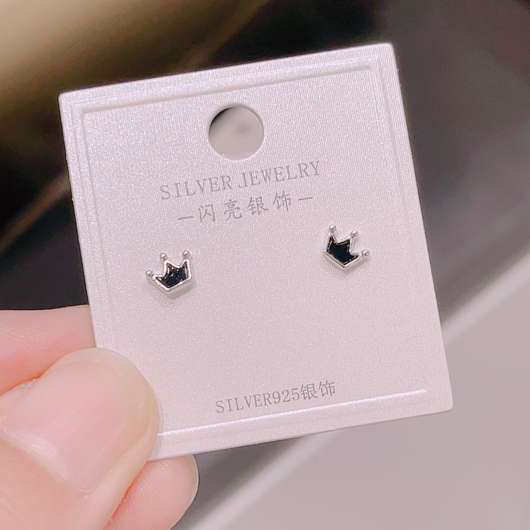 S925 Silber Damen Mini Ohrstecker, koreanischer Stil