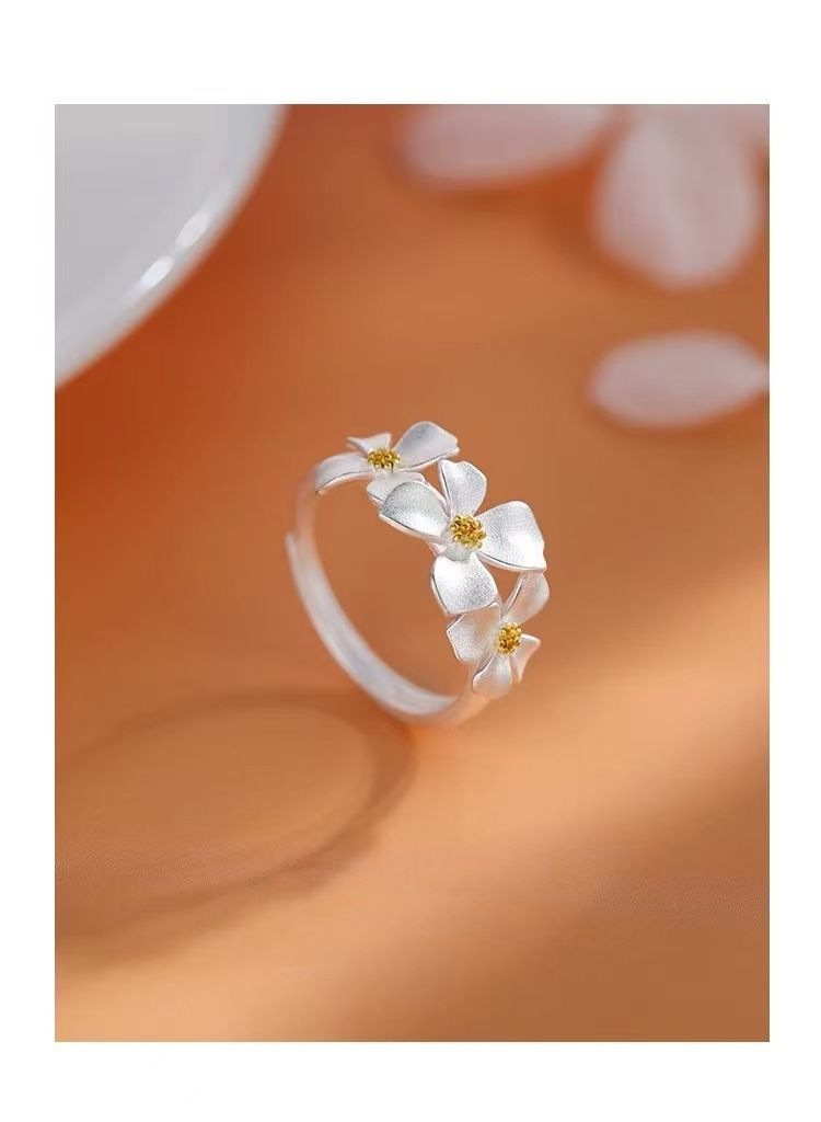 Gardenia Flower Ring for Women