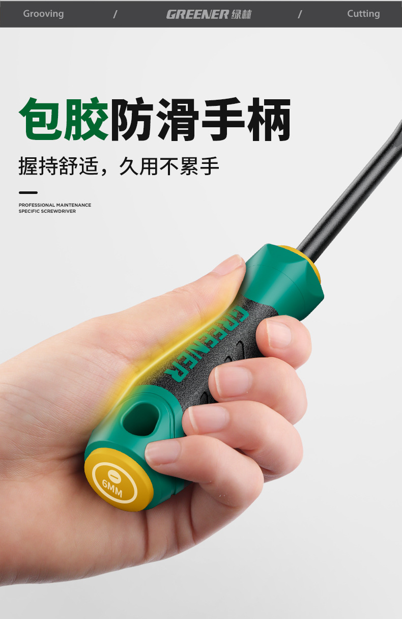 Screwdriver set, Phillips and flat head, high hardness