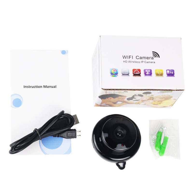 Portable mini wireless surveillance camera WiFi HD