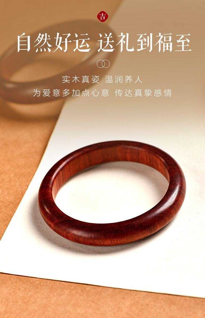 Natural Taishan old peachwood bracelet, women's style