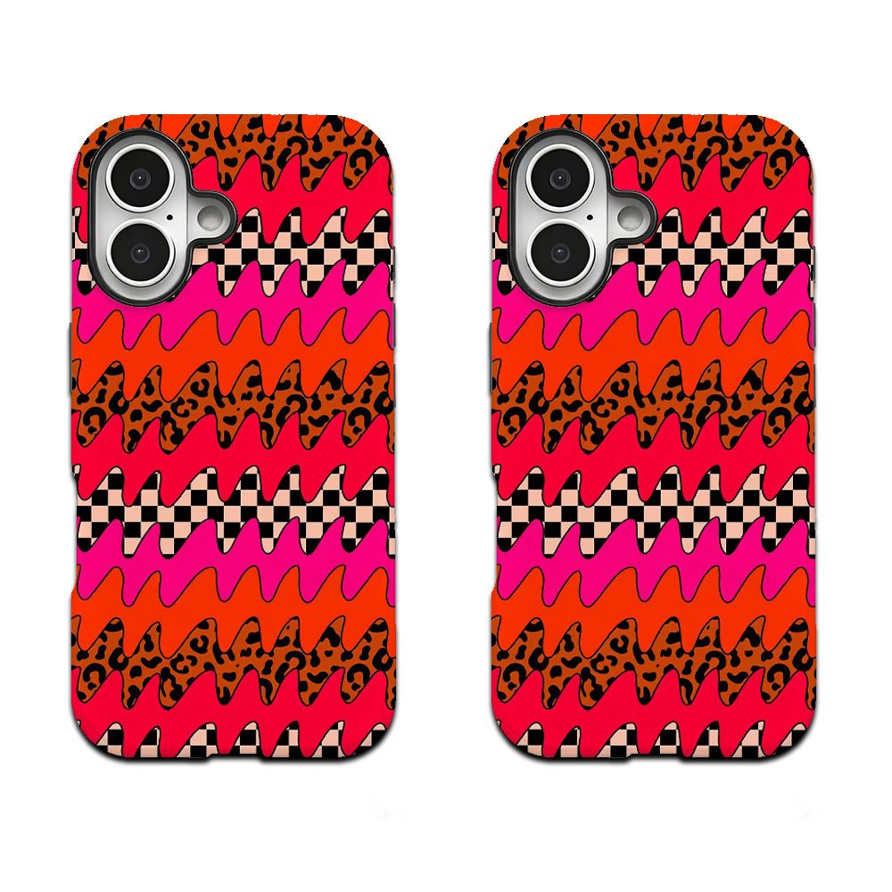 iPhone 17 Pro case, leopard print, punk style, 2-in-1, magnetic
