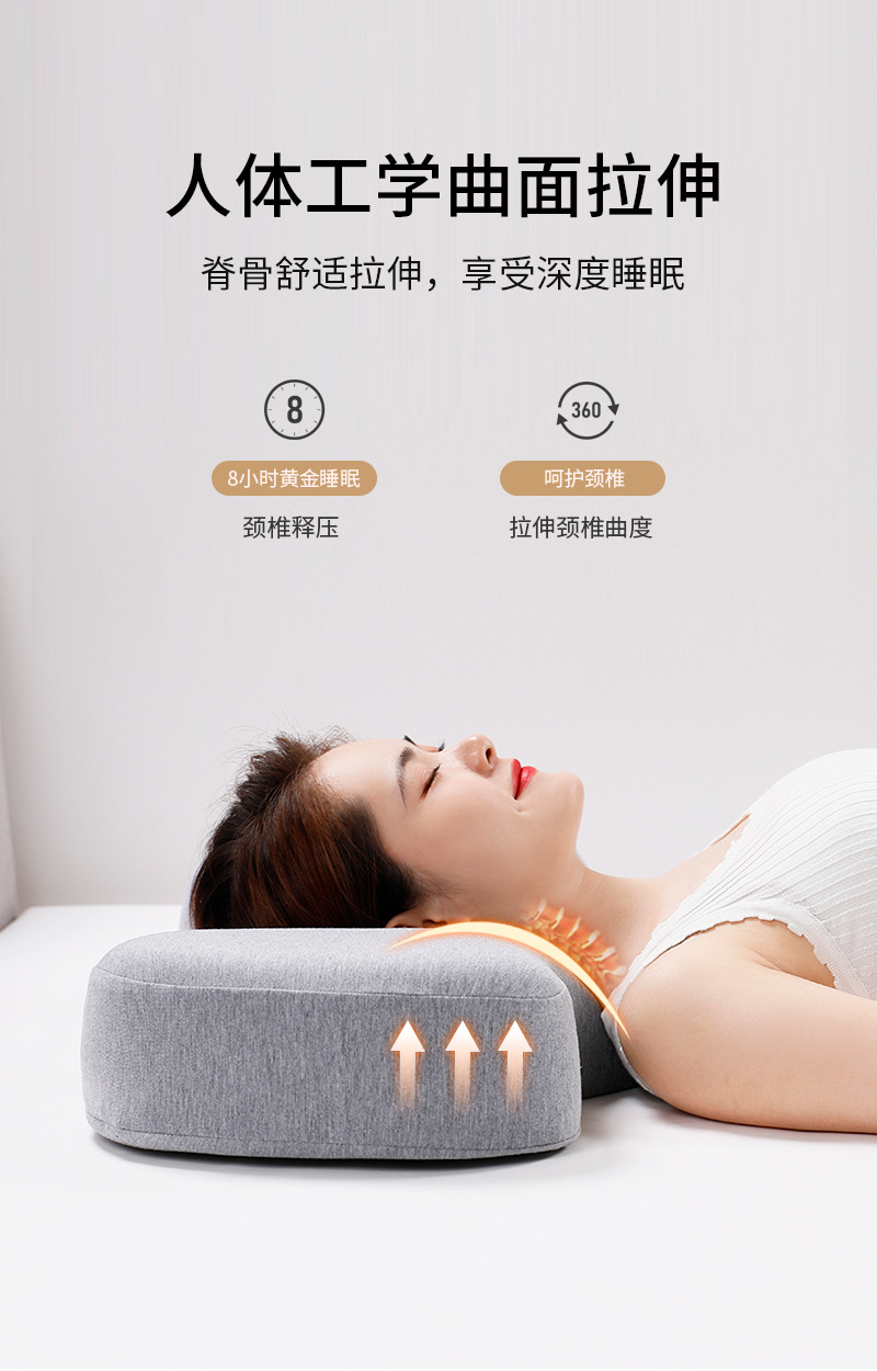 Memory Foam Pillow, Heated Cervical Spine Support