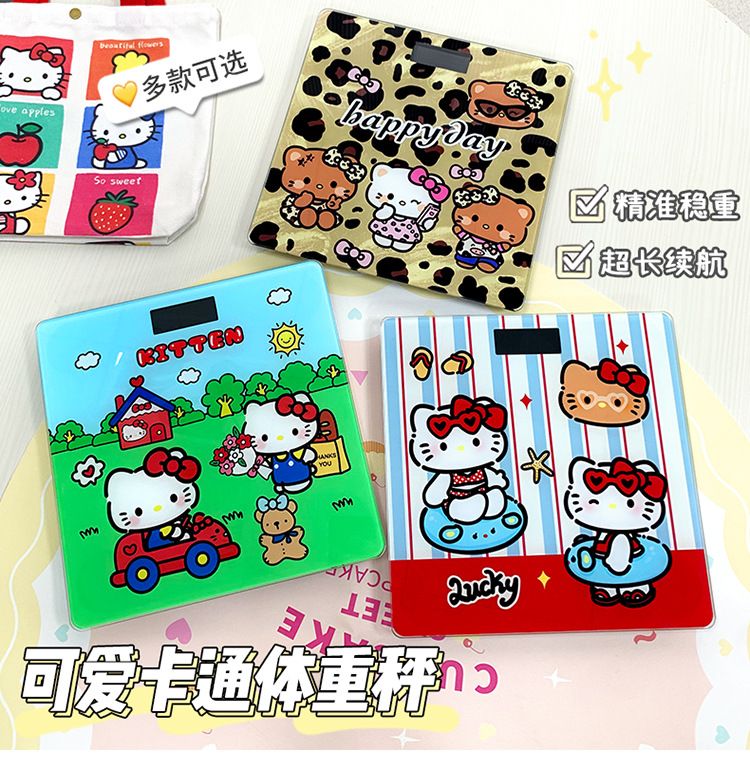 Cute cat digital scale, home weighing scale, battery-powered