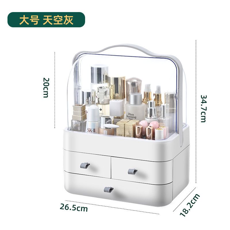 Tragbarer Kosmetik-Organizer mit Deckel