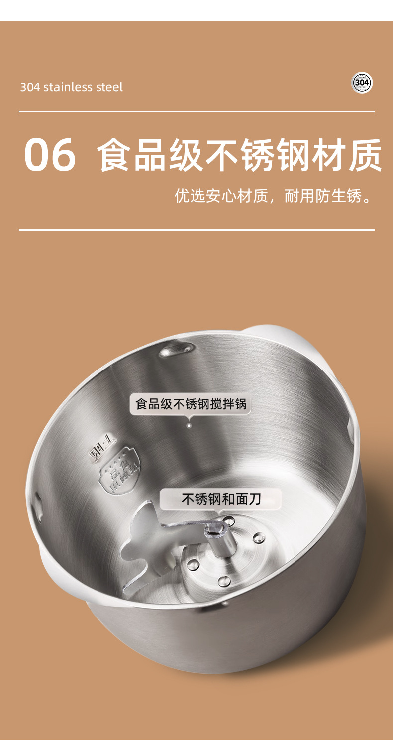 Smart Kitchen Machine Automatic Dough Mixer Multifunctional