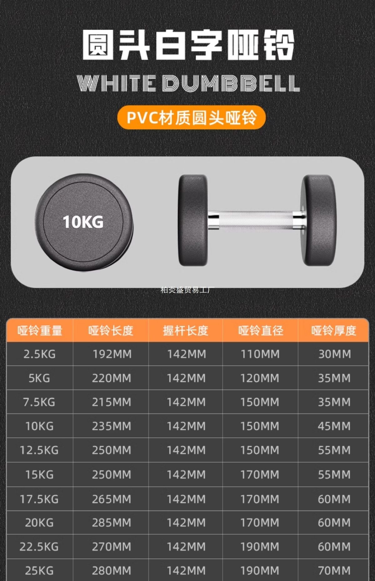 Pure steel dumbbell set 10 kg, rubber coated, home and gym