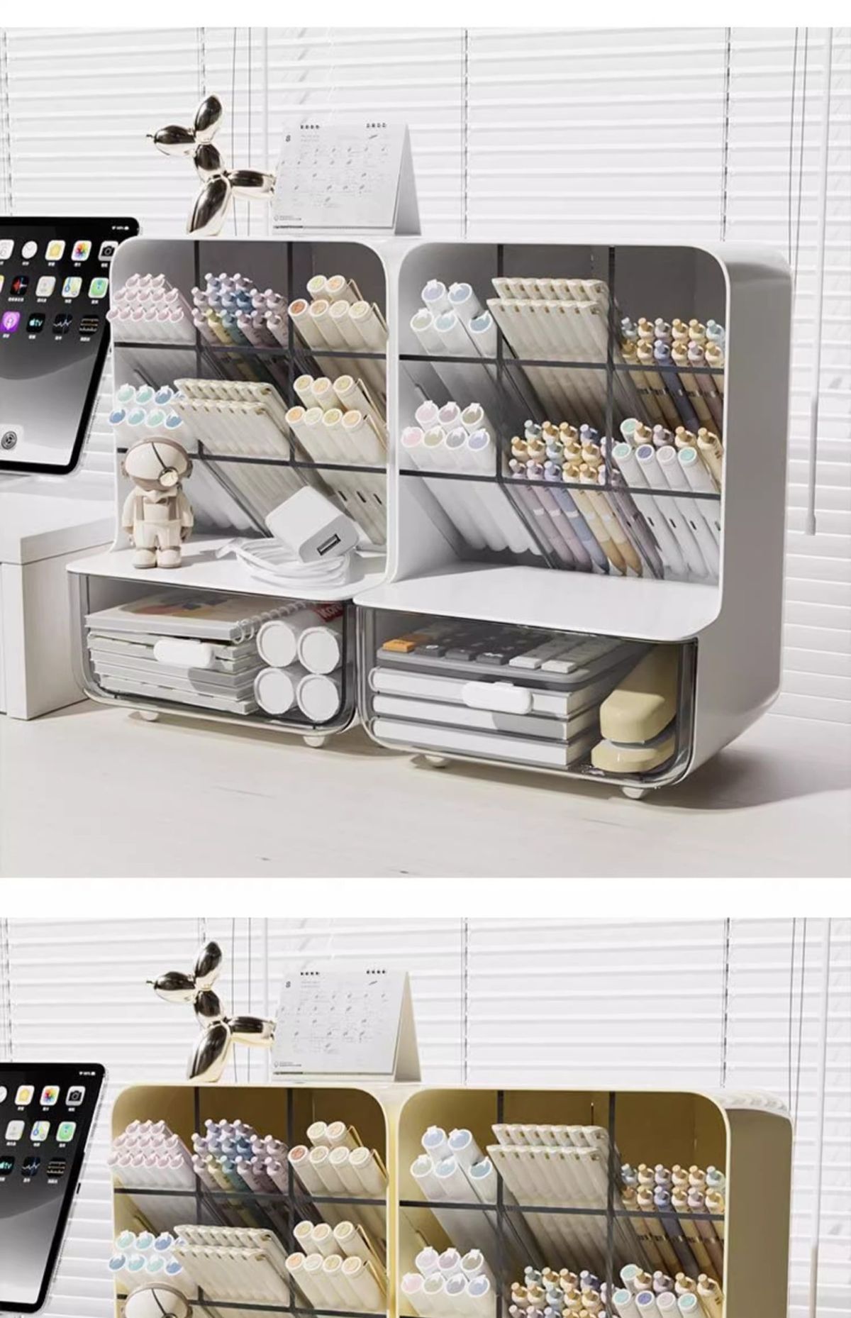 Acrylic Desktop Storage Box with Drawer