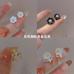 时尚高级感珍珠耳环法式小众复古轻奢耳钉女简约百搭珍珠耳饰批发