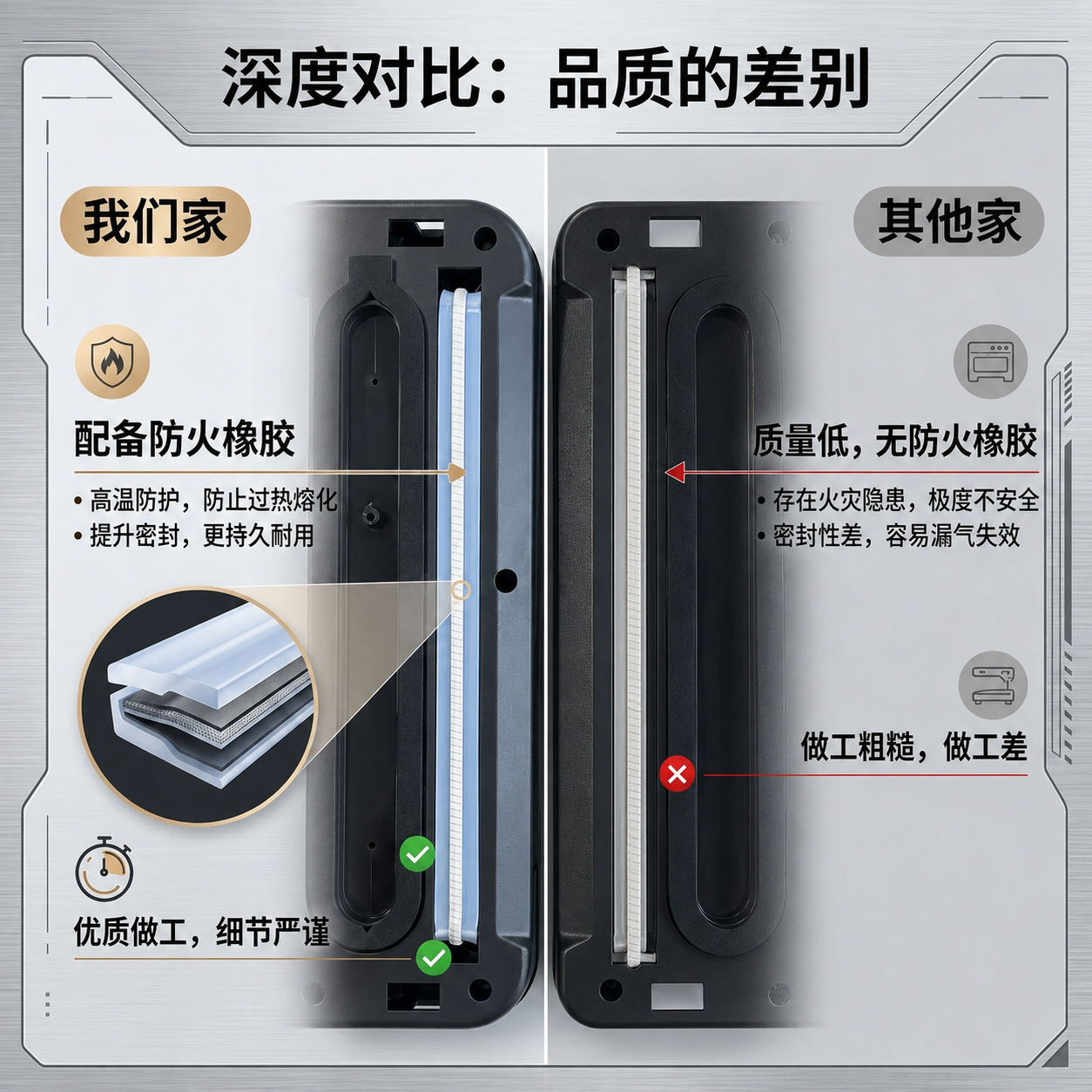 Household automatic food vacuum sealing machine