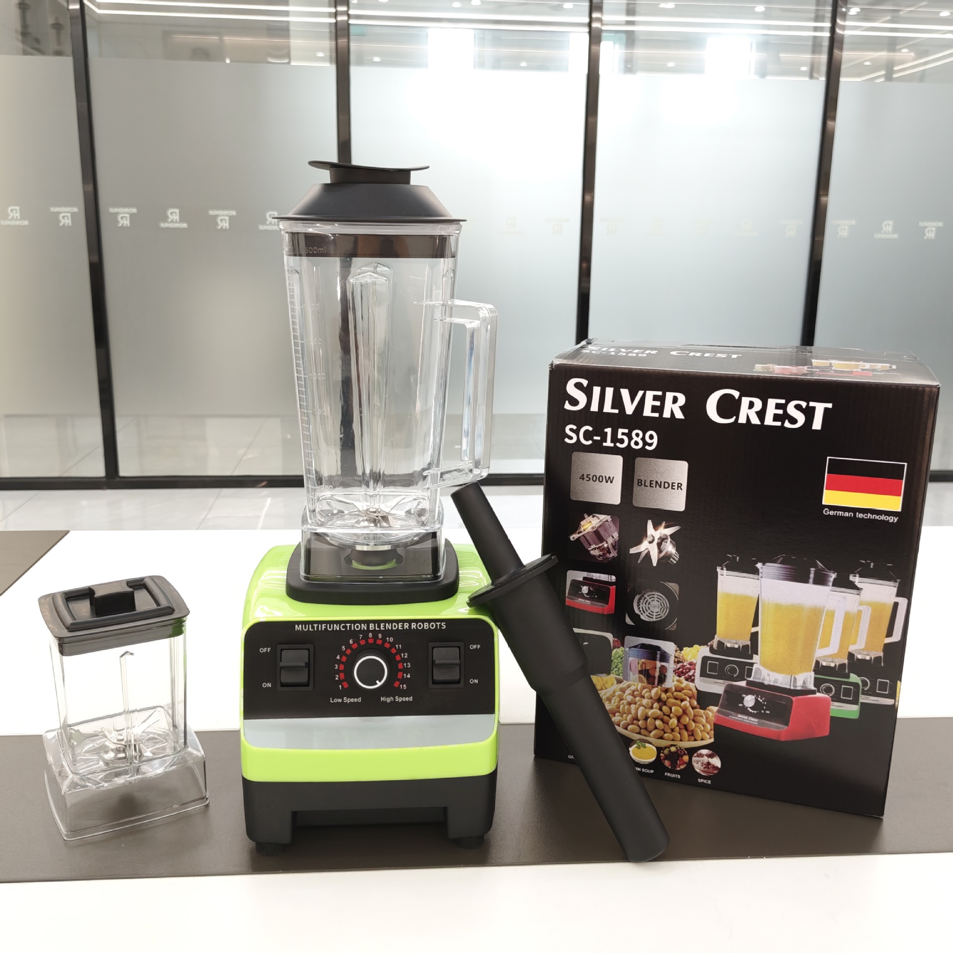 Blender SC-1589, 5500W, çift bardak, meyve suyu ve smoothie