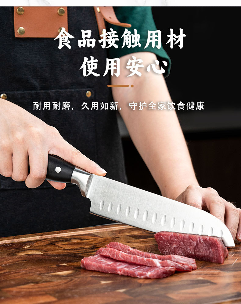 Stainless Steel Knife Set 5cr15, Chef's Knife, Meat and Fruit