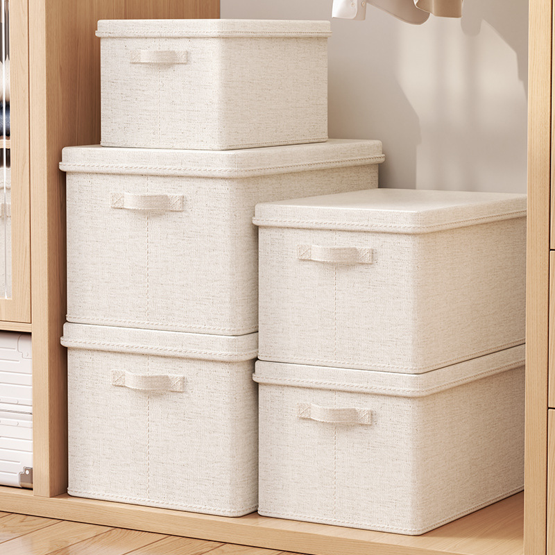 Cotton fabric storage box, thickened, drawer-type, dust-proof