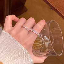 美拉德蛇形虎眼石开口戒指女高级独特设计感复古食指戒感轻奢指环