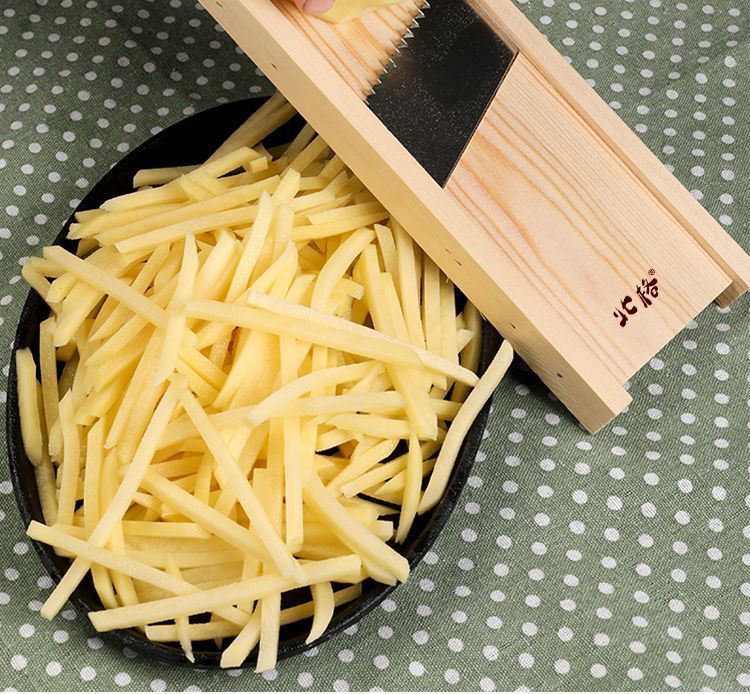 5mm wire vegetable slicer, potato grater, wooden cutting board scraper set