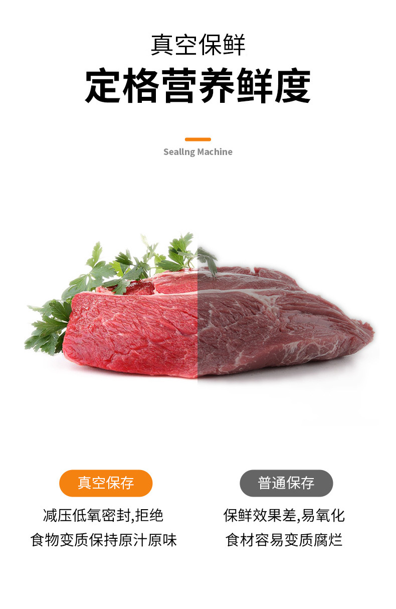 Fully automatic vacuum sealing machine dry and wet use