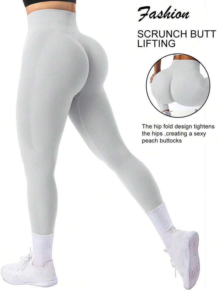 Üretici sınır ötesi şeftali kalça dikişsiz yoga pantolonu antrenman elastik fitness pantolonu spor pantolonu kadın toptan yoga taytı